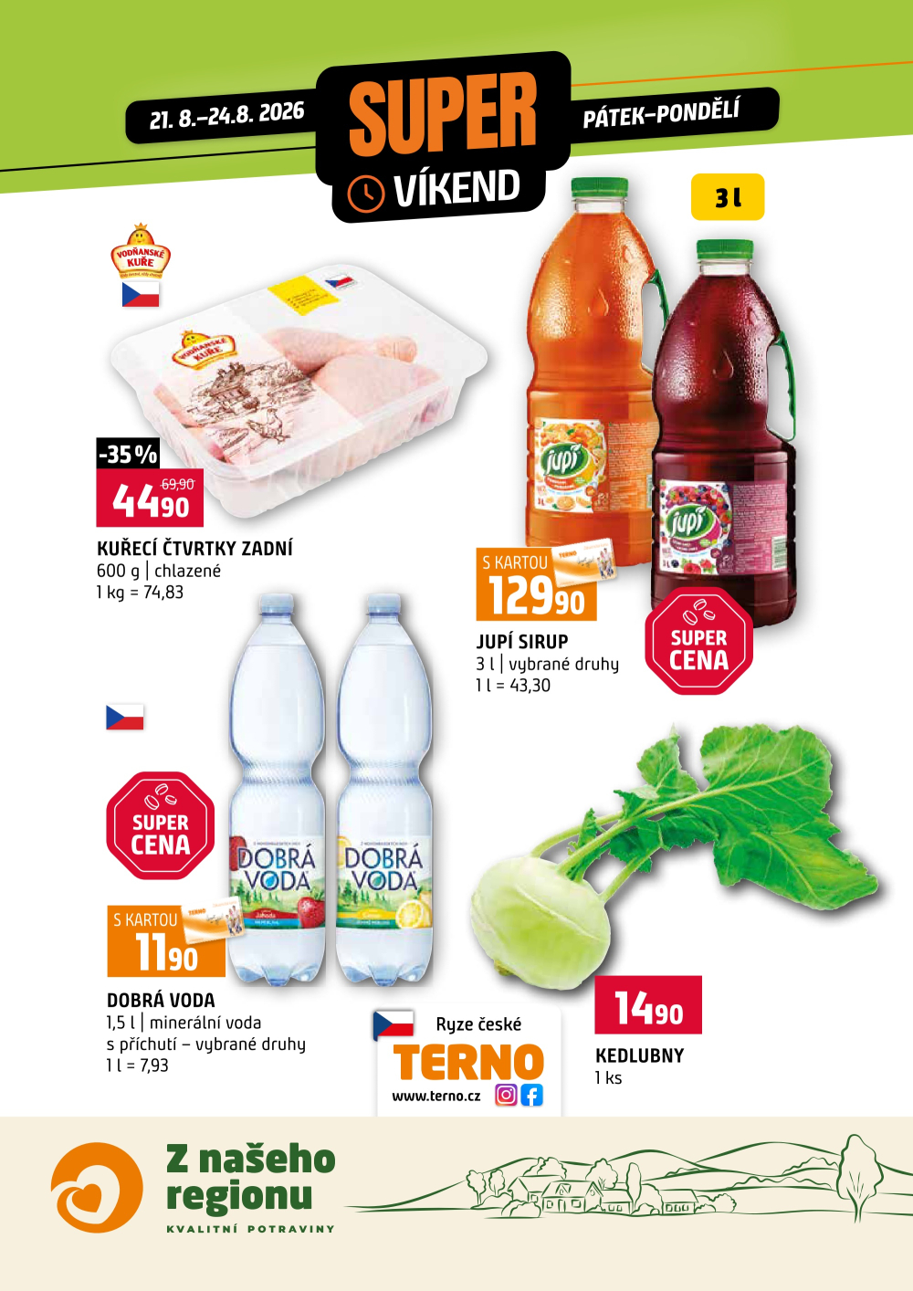 Leták Terno leták - Víkendovka - strana 1