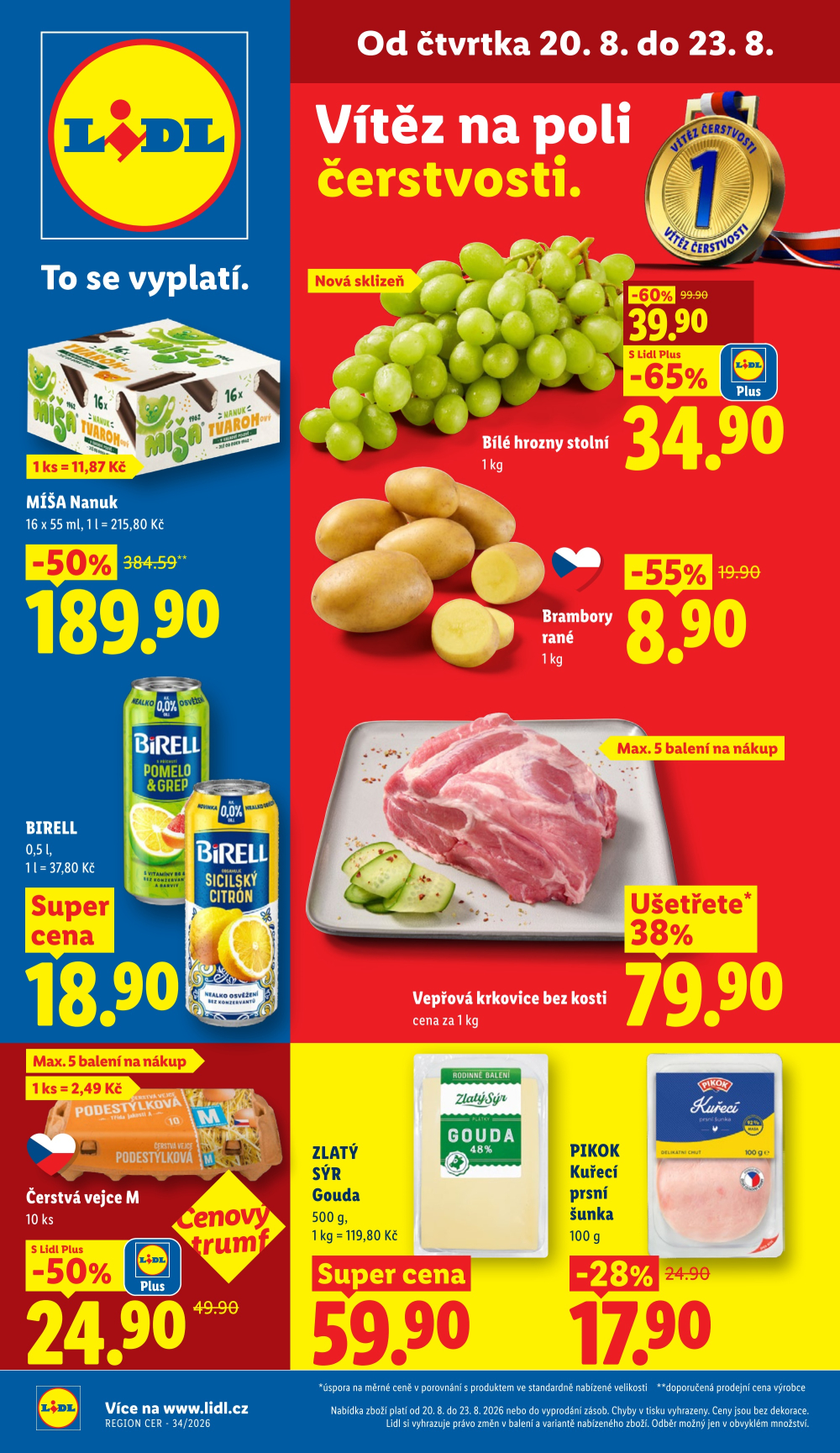 Leták Lidl leták od čtvrtka - strana 1
