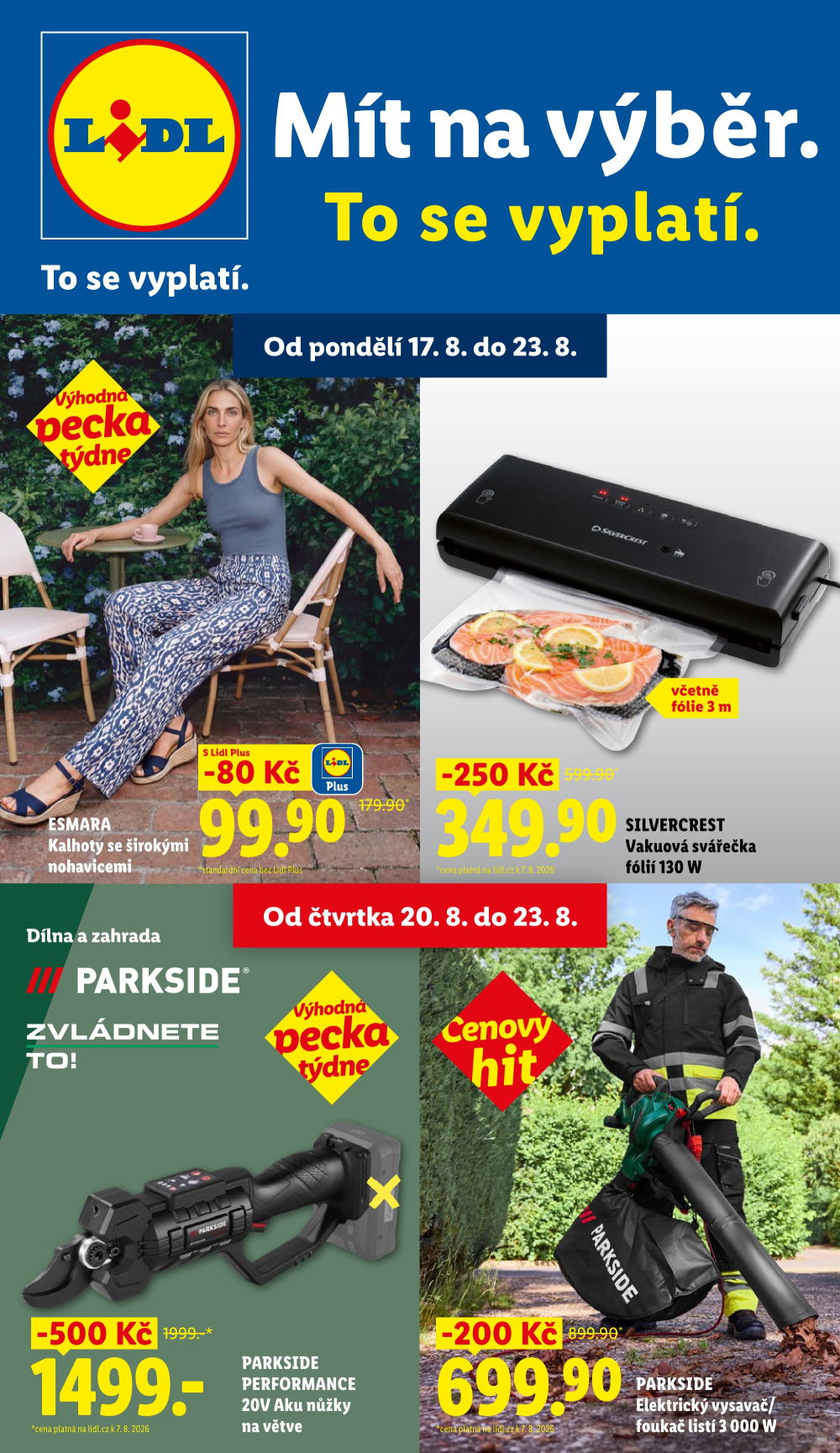 Leták Lidl leták - Nabídka spotřebního zboží - strana 1