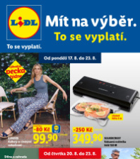 Akční leták Lidl  - Nabídka spotřebního zboží