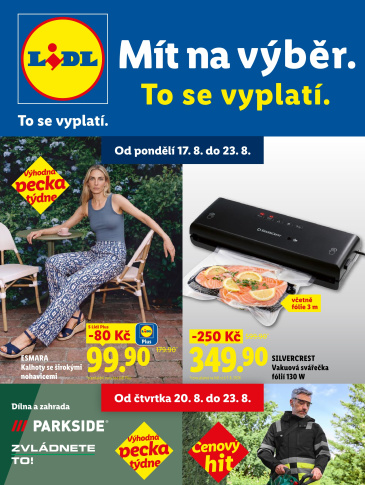 Lidl leták - Nabídka spotřebního zboží