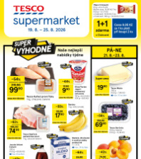 Akční leták Tesco supermarket 