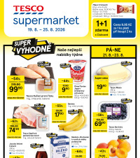 Akční leták Tesco supermarket 