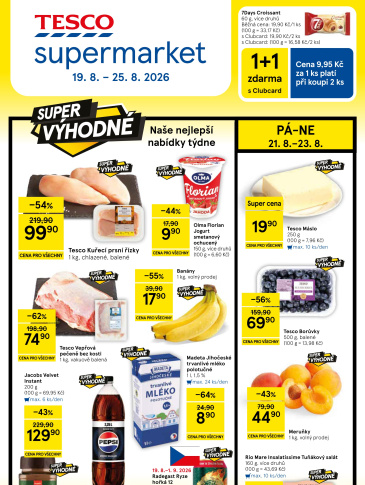 Tesco supermarket leták