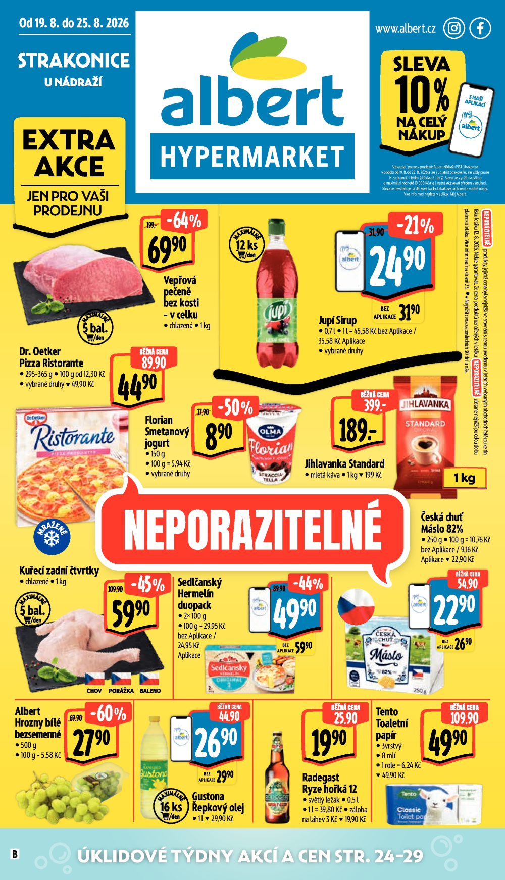 Leták Albert Hypermarket leták - Strakonice, U Nádraží - strana 1