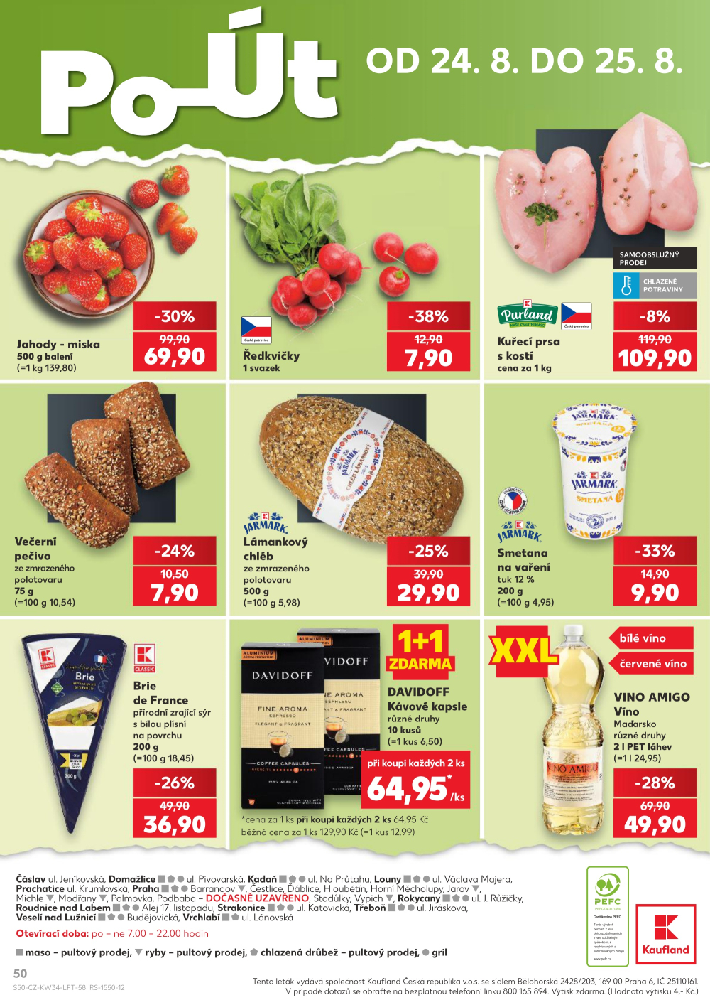 Leták Kaufland leták Praha 6 - Podbaba - strana 50