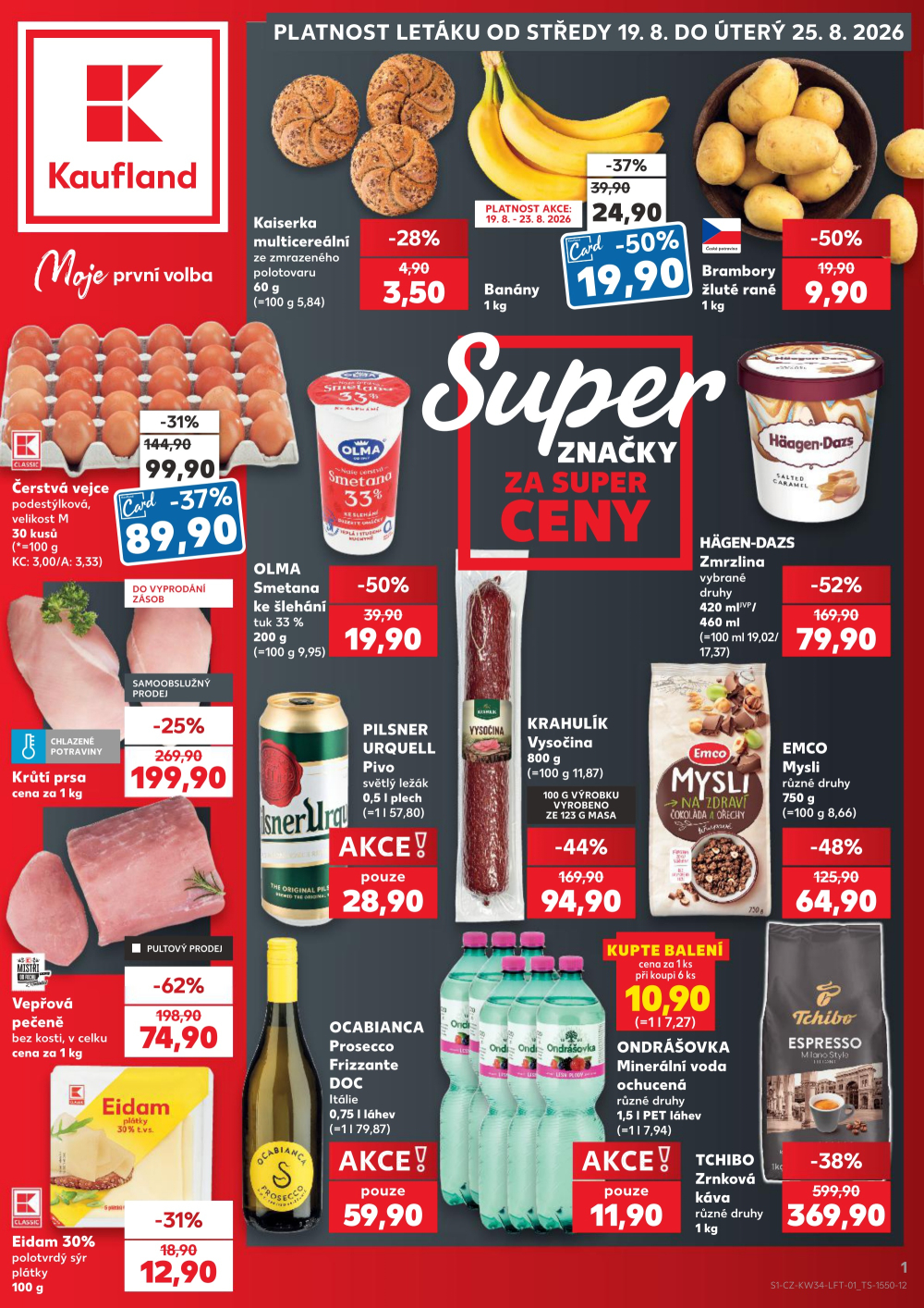 Leták Kaufland leták Praha 8 - Libeň - strana 1
