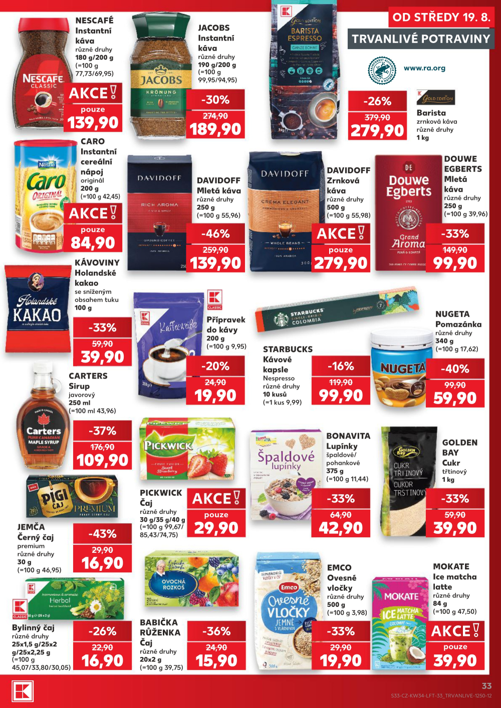 Leták Kaufland leták Praha 8 - Libeň - strana 33