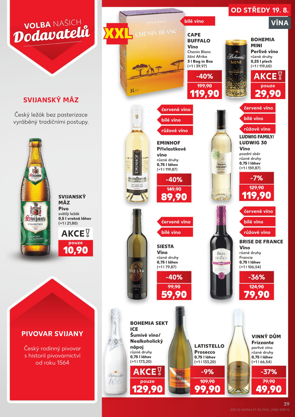 Leták Kaufland leták Praha 8 - Libeň - strana 39
