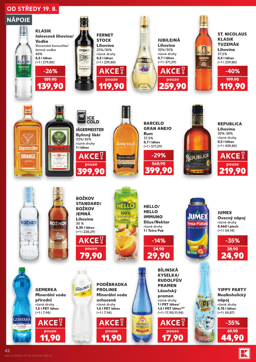 Leták Kaufland leták Praha 8 - Libeň - strana 42