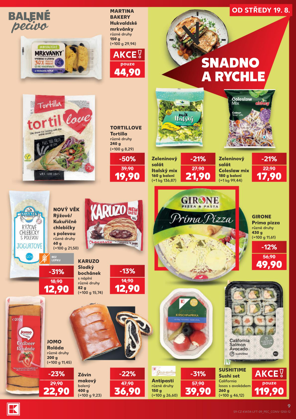 Leták Kaufland leták Praha 8 - Libeň - strana 9
