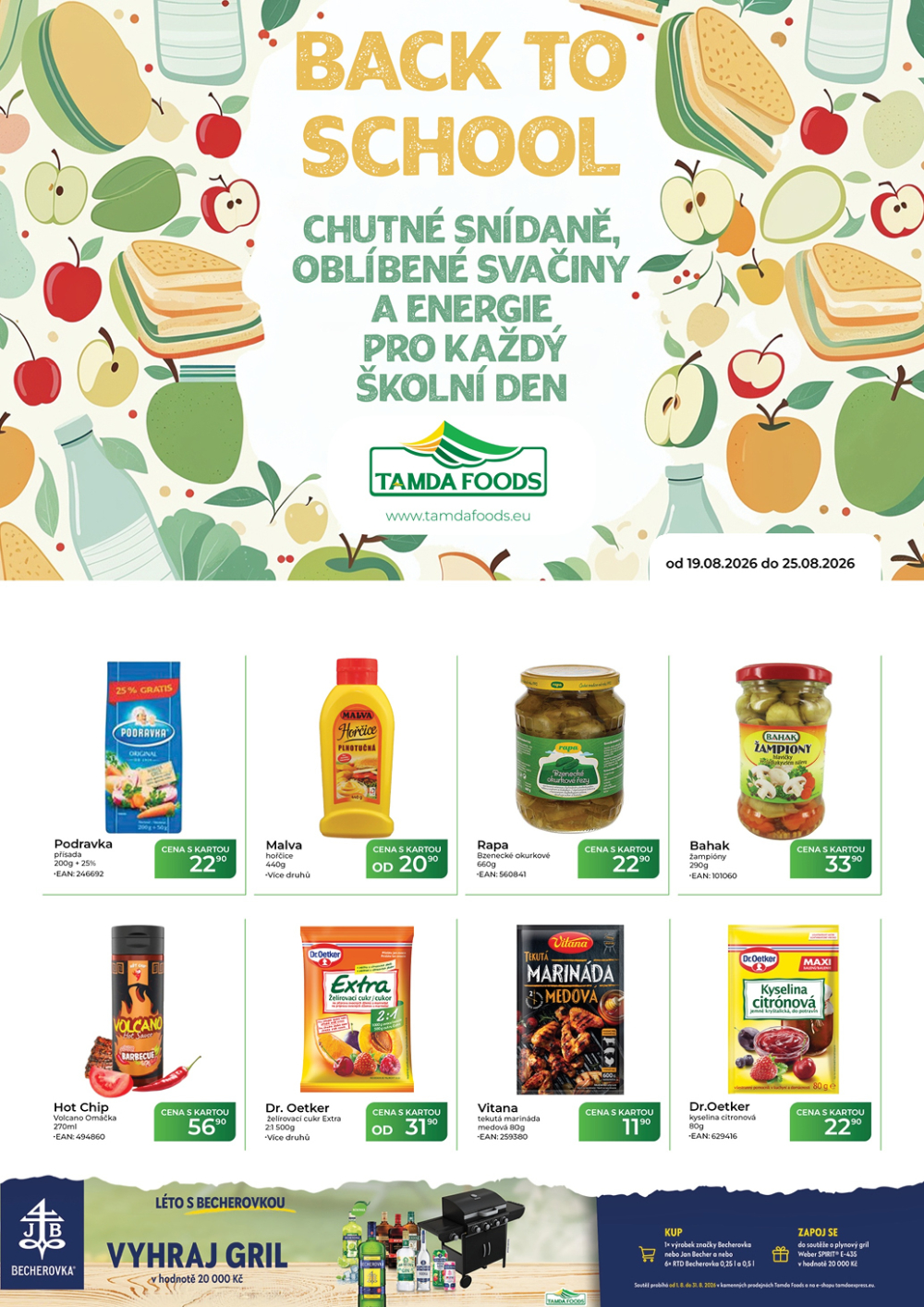 Leták TAMDA FOODS leták - strana 1