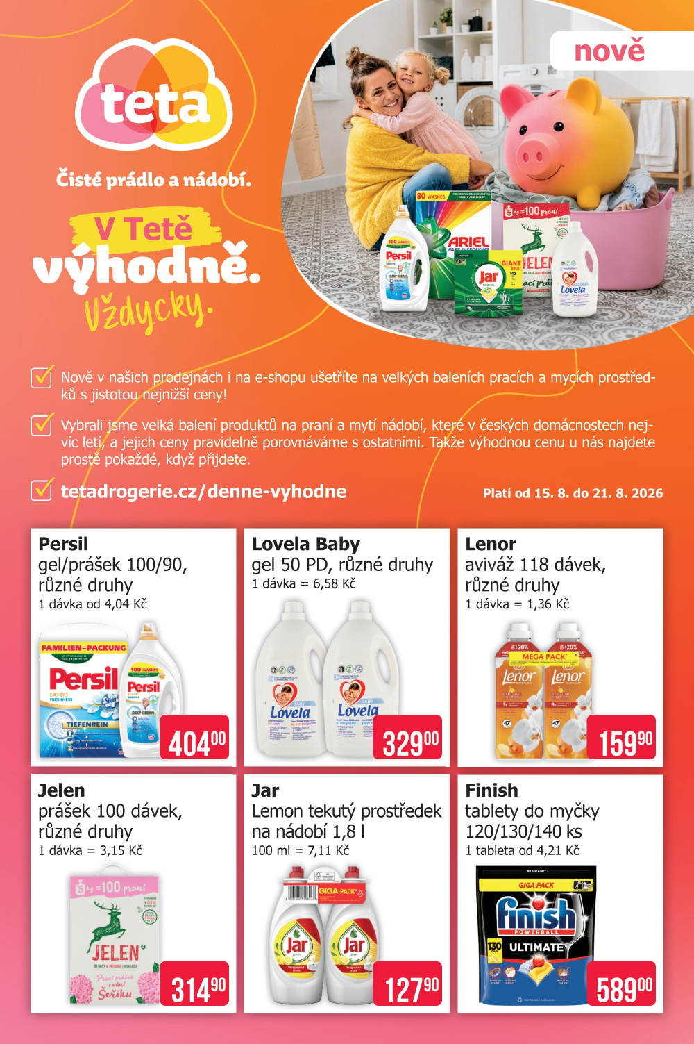 Leták Teta drogerie - Vždycky výhodně - strana 1