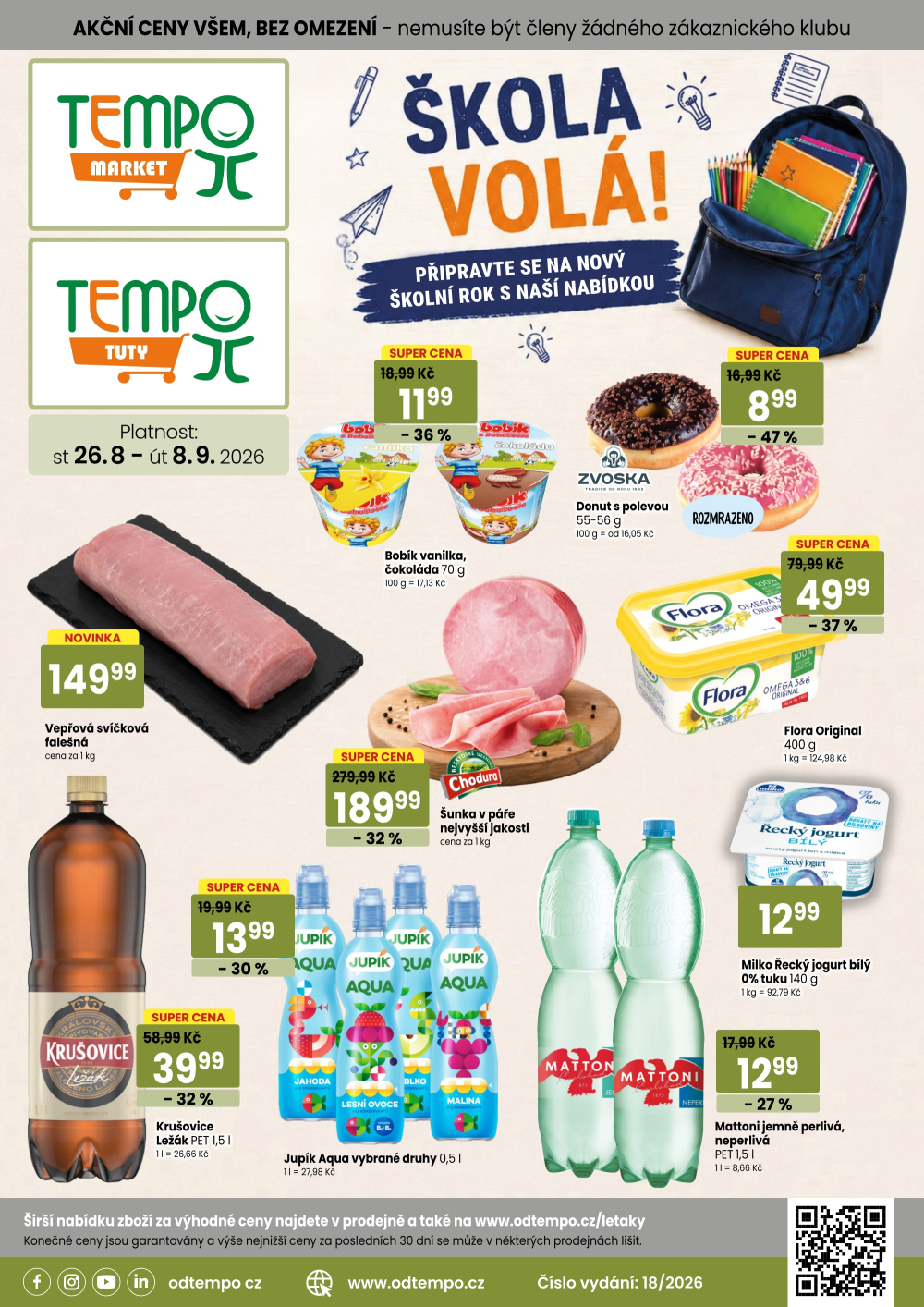 Leták TEMPO leták - strana 1