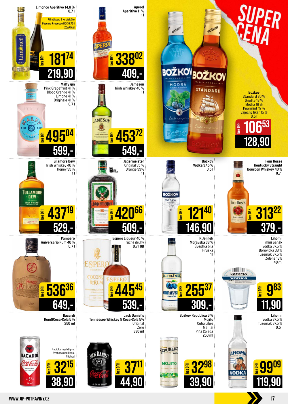 Leták JIP leták CC Cash & Carry - České Budějovice, Most, Náchod, Svoboda nad Úpou, Sušice - strana 17