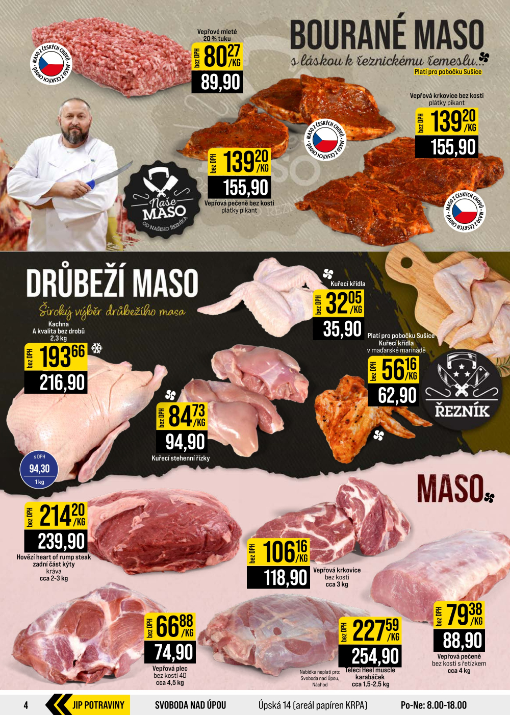 Leták JIP leták CC Cash & Carry - České Budějovice, Most, Náchod, Svoboda nad Úpou, Sušice - strana 4