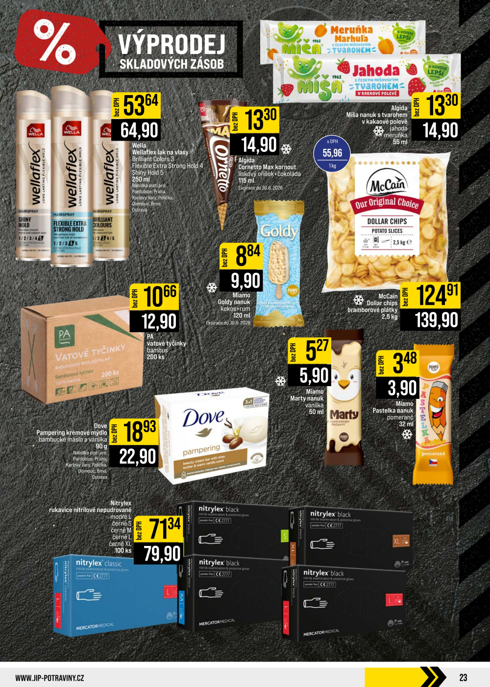 Leták JIP leták CC Cash & Carry - Brno, Ostrava, Praha, Polička, Olomouc, Karlovy Vary, Zlín, Jilemnice, Pardubice - strana 23