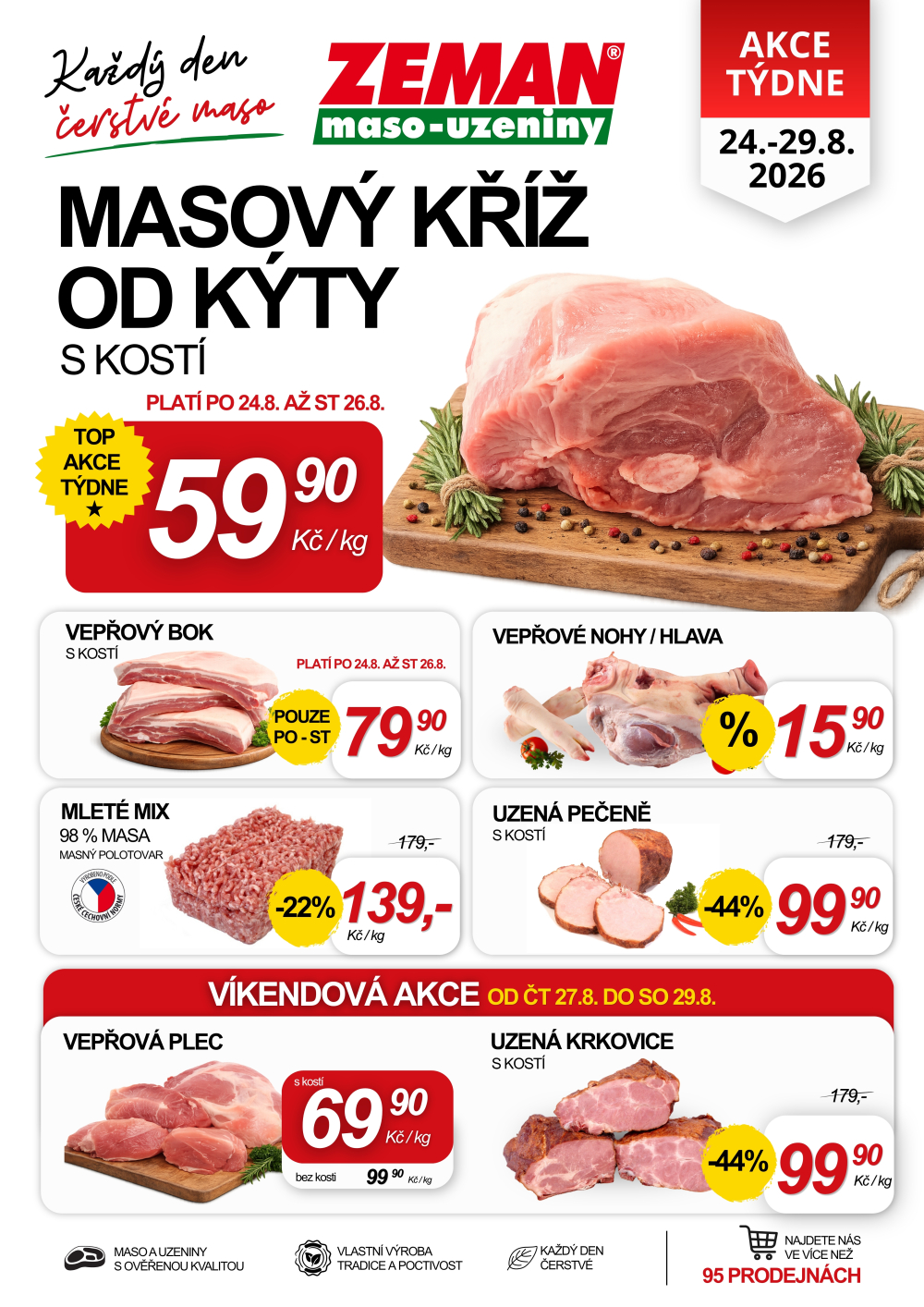 Leták ZEMAN maso - uzeniny leták - strana 1