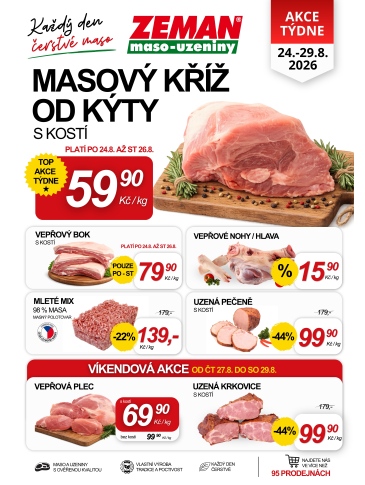 ZEMAN maso - uzeniny leták