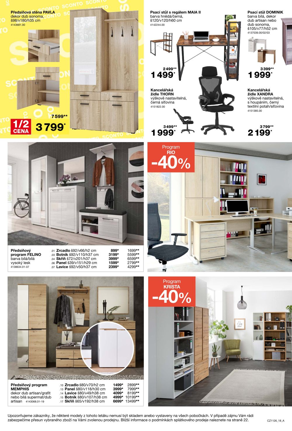 Leták SCONTO Nábytek leták - strana 18