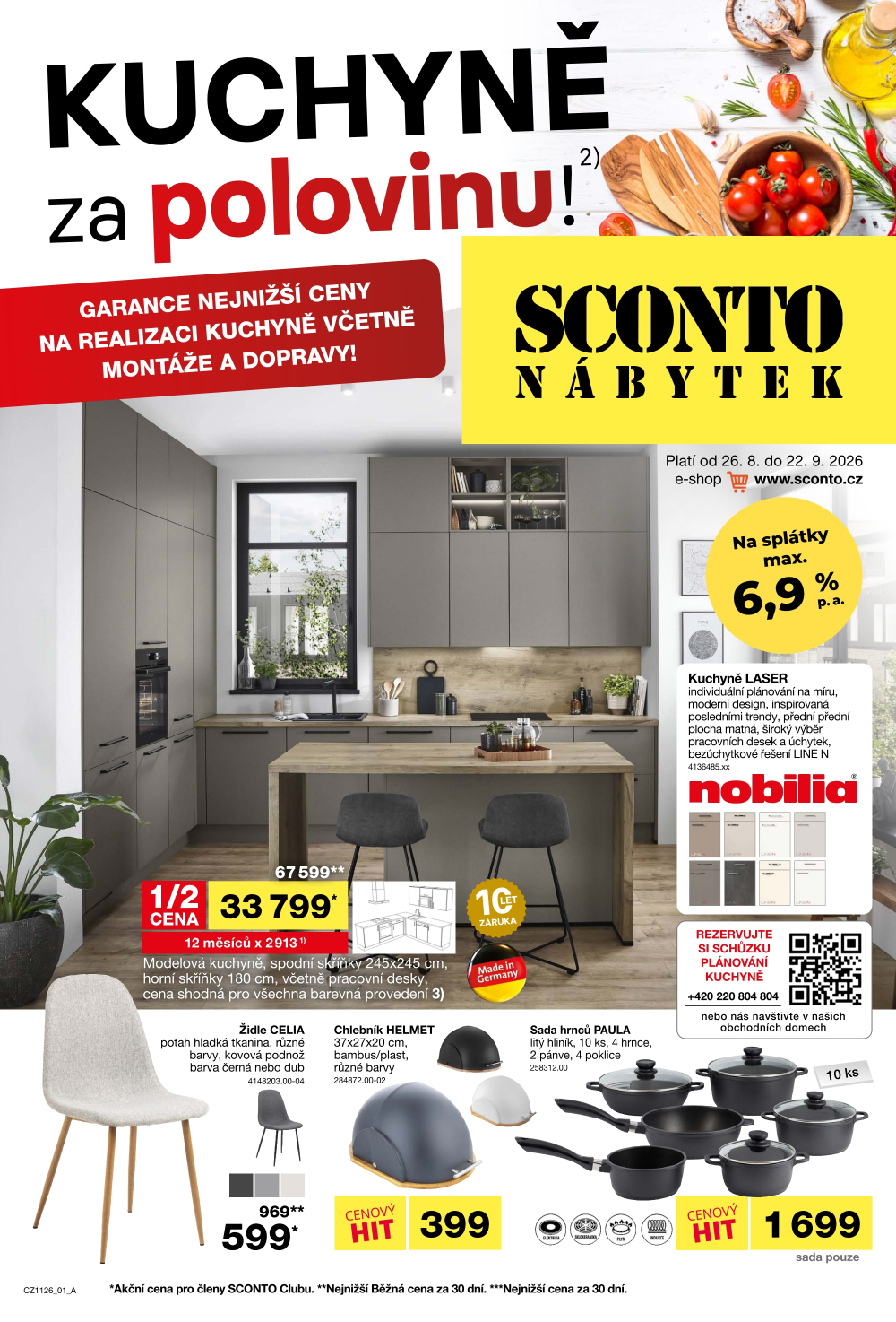Leták SCONTO Nábytek leták - strana 1