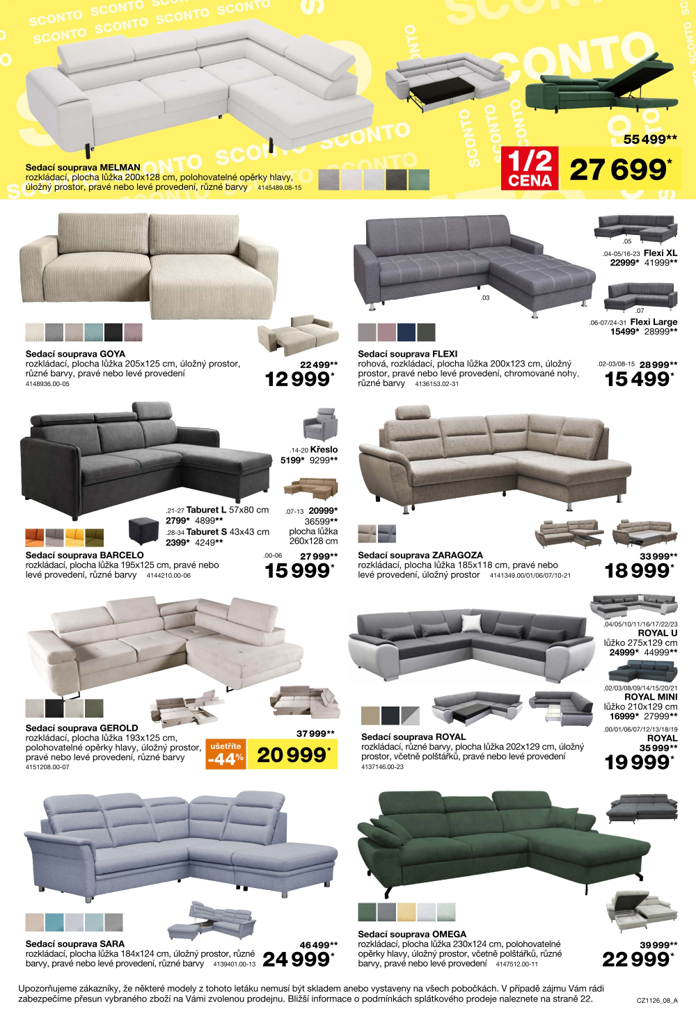 Leták SCONTO Nábytek leták - strana 8