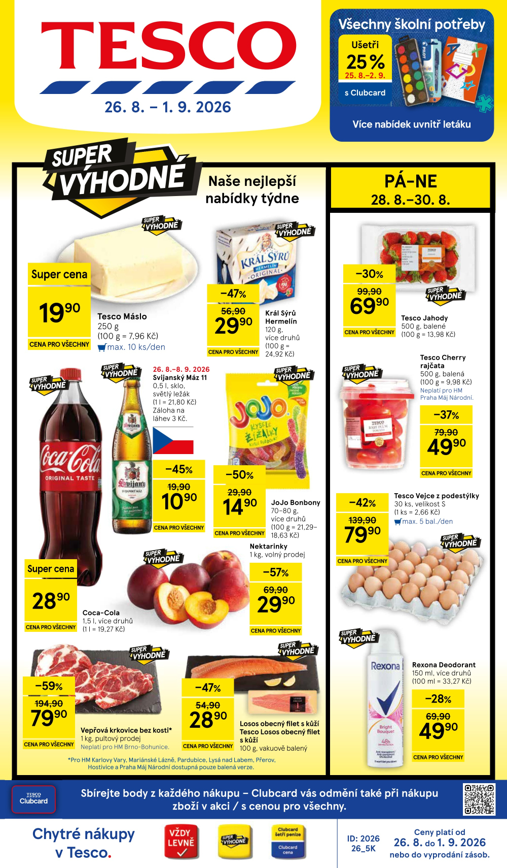 Leták Tesco hypermarket leták - strana 1