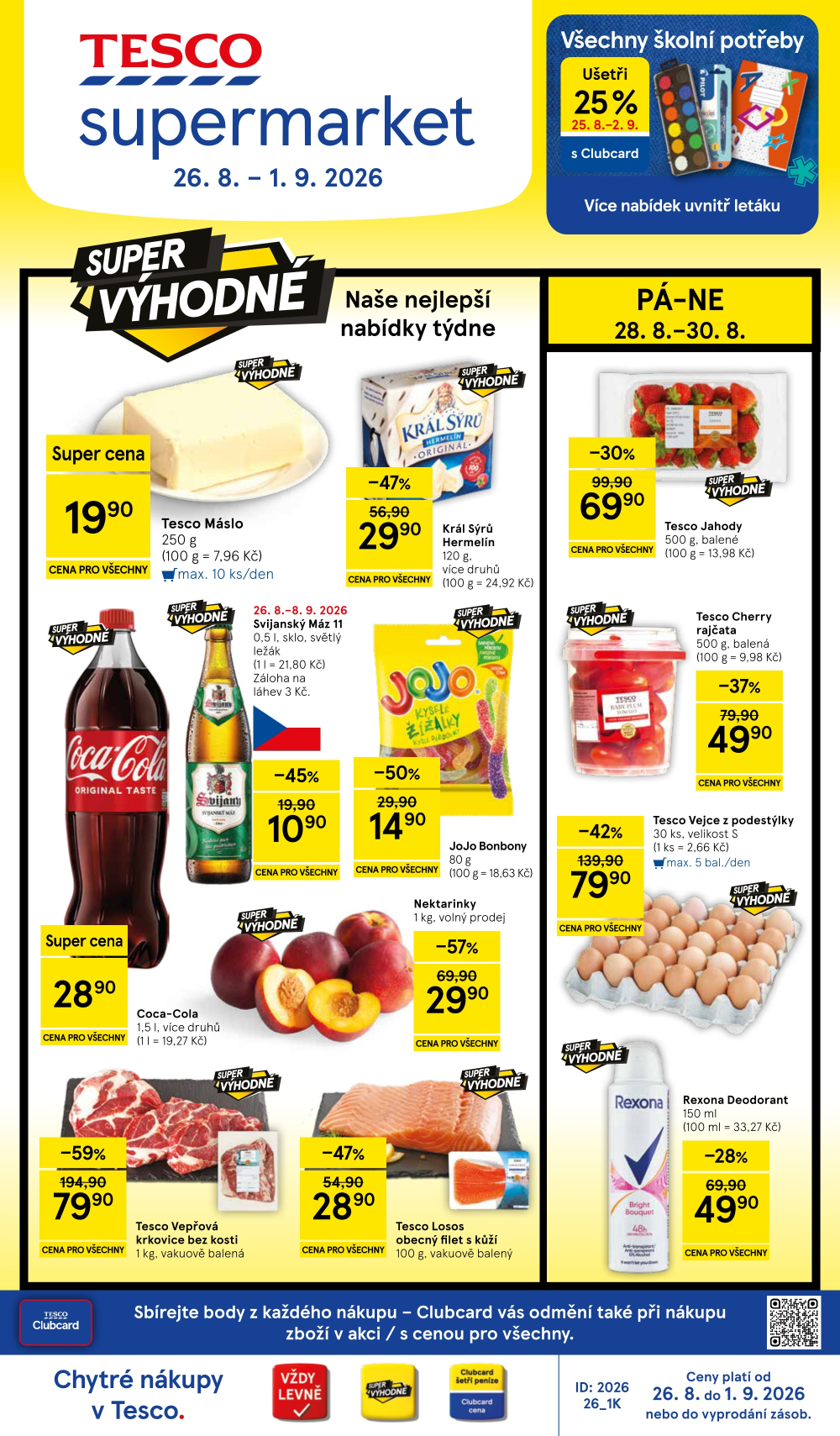 Leták Tesco supermarket leták - strana 1