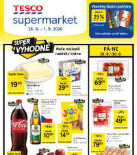 Akční leták Tesco supermarket 