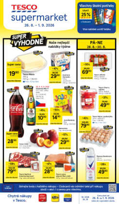 Tesco supermarket leták