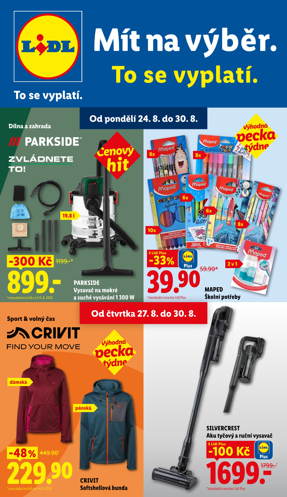 Leták Lidl leták - Nabídka spotřebního zboží - strana 1