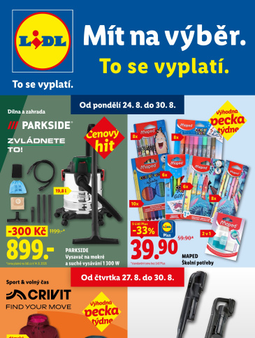 Lidl leták - Nabídka spotřebního zboží