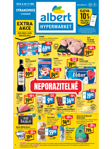 Albert Hypermarket leták - Strakonice, U Nádraží