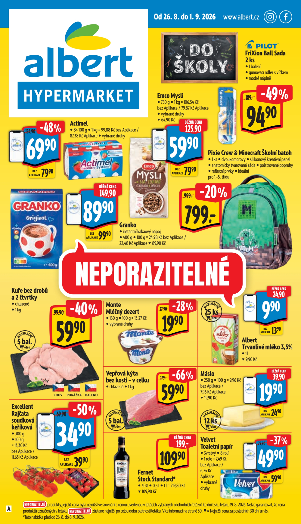 Leták Albert Hypermarket leták - strana 1