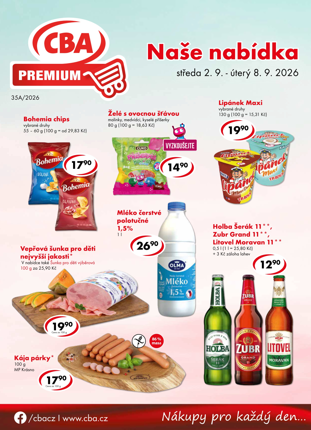Leták CBA Premium leták - strana 1
