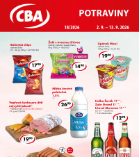 Akční leták CBA Potraviny 