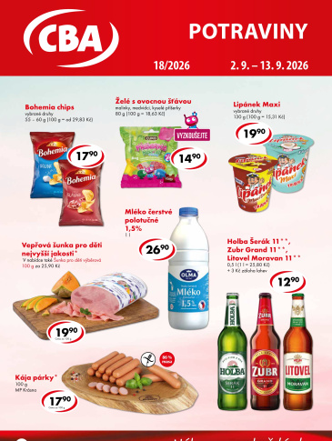 CBA Potraviny leták