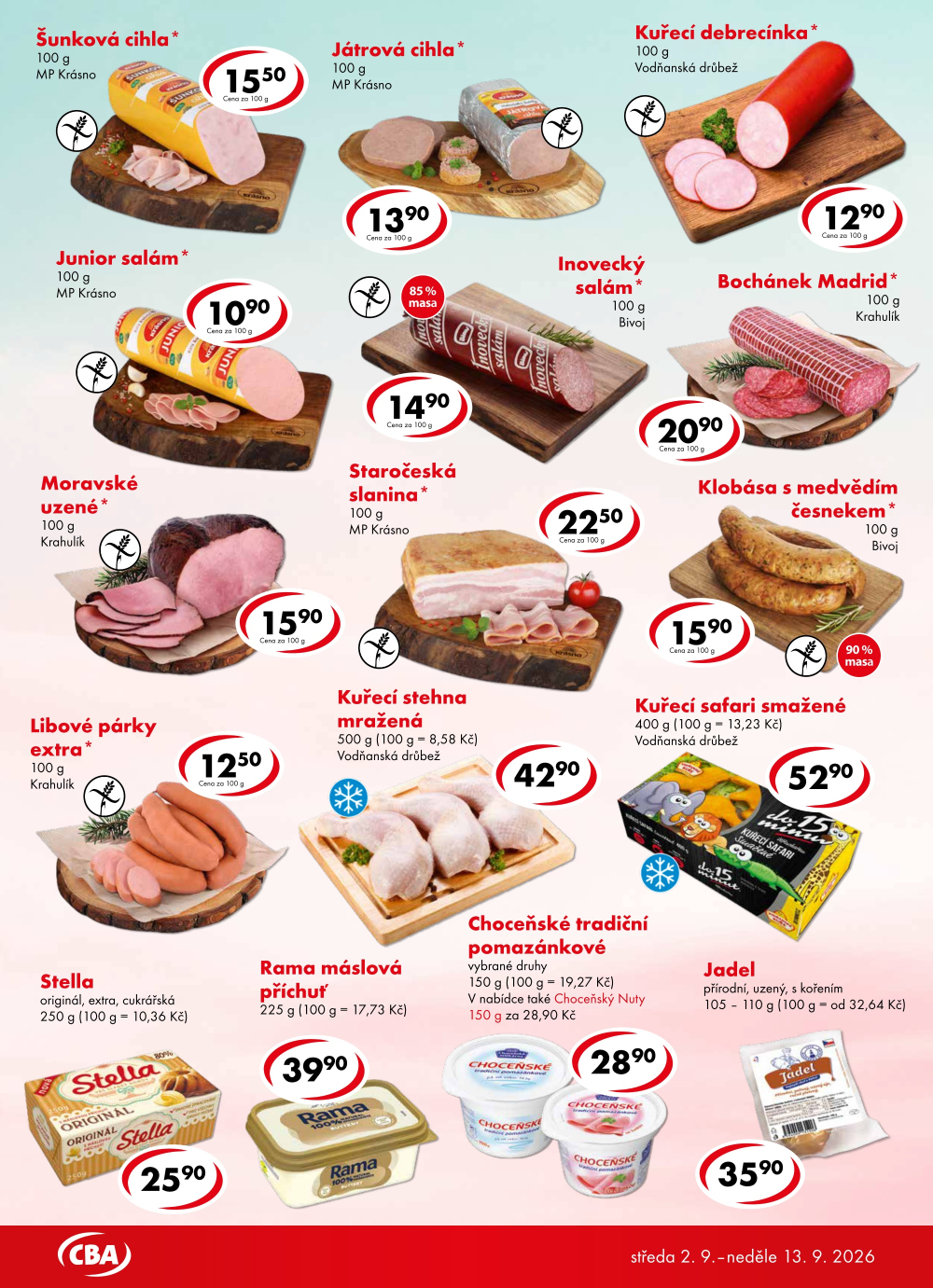 Leták CBA Potraviny leták - strana 2