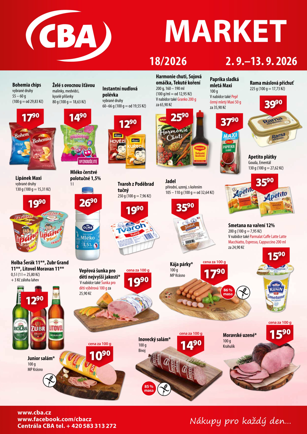 Leták CBA Market leták - strana 1