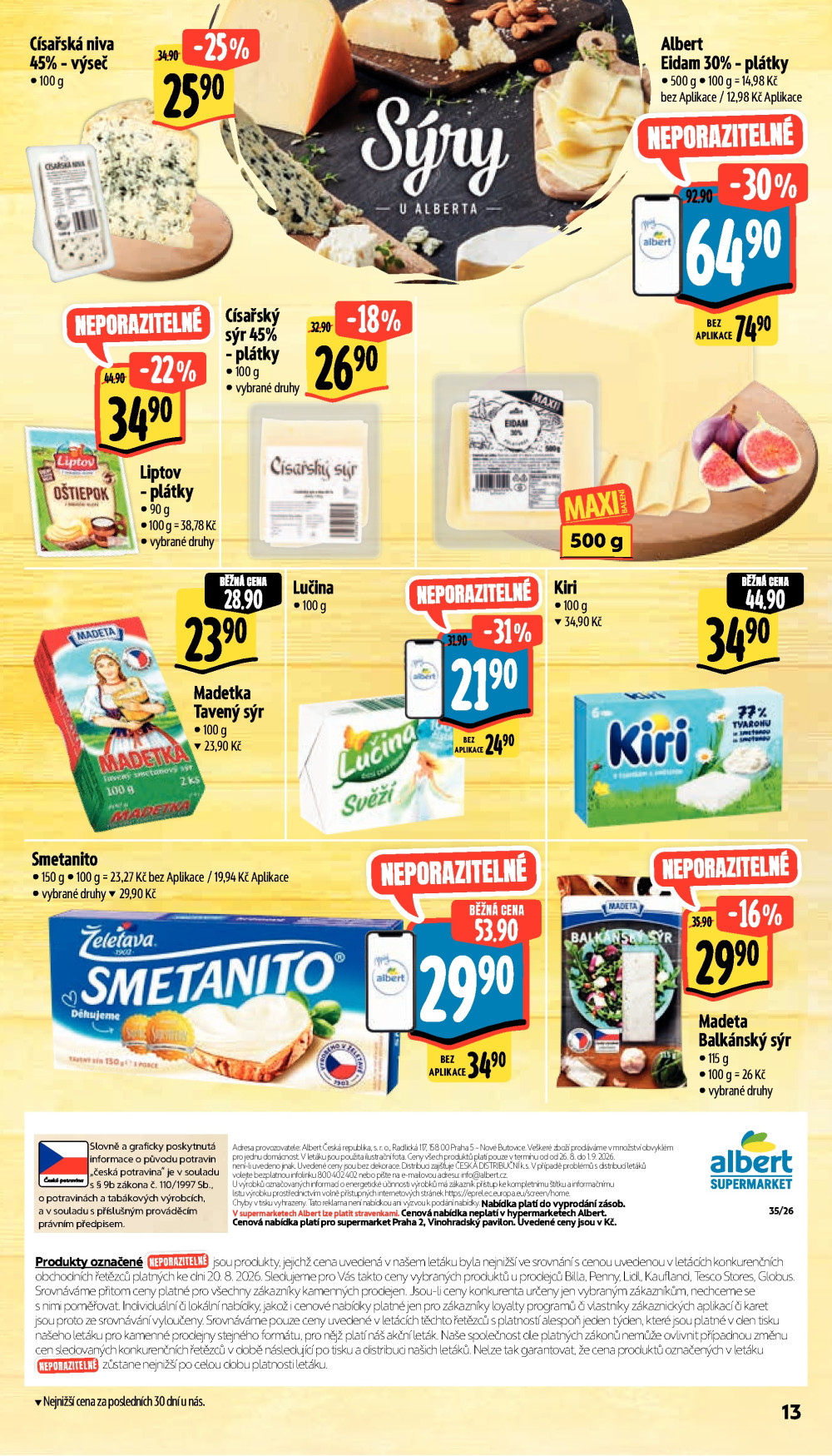 Leták Albert Supermarket leták - Praha 2, Vinohradský pavilon - strana 23