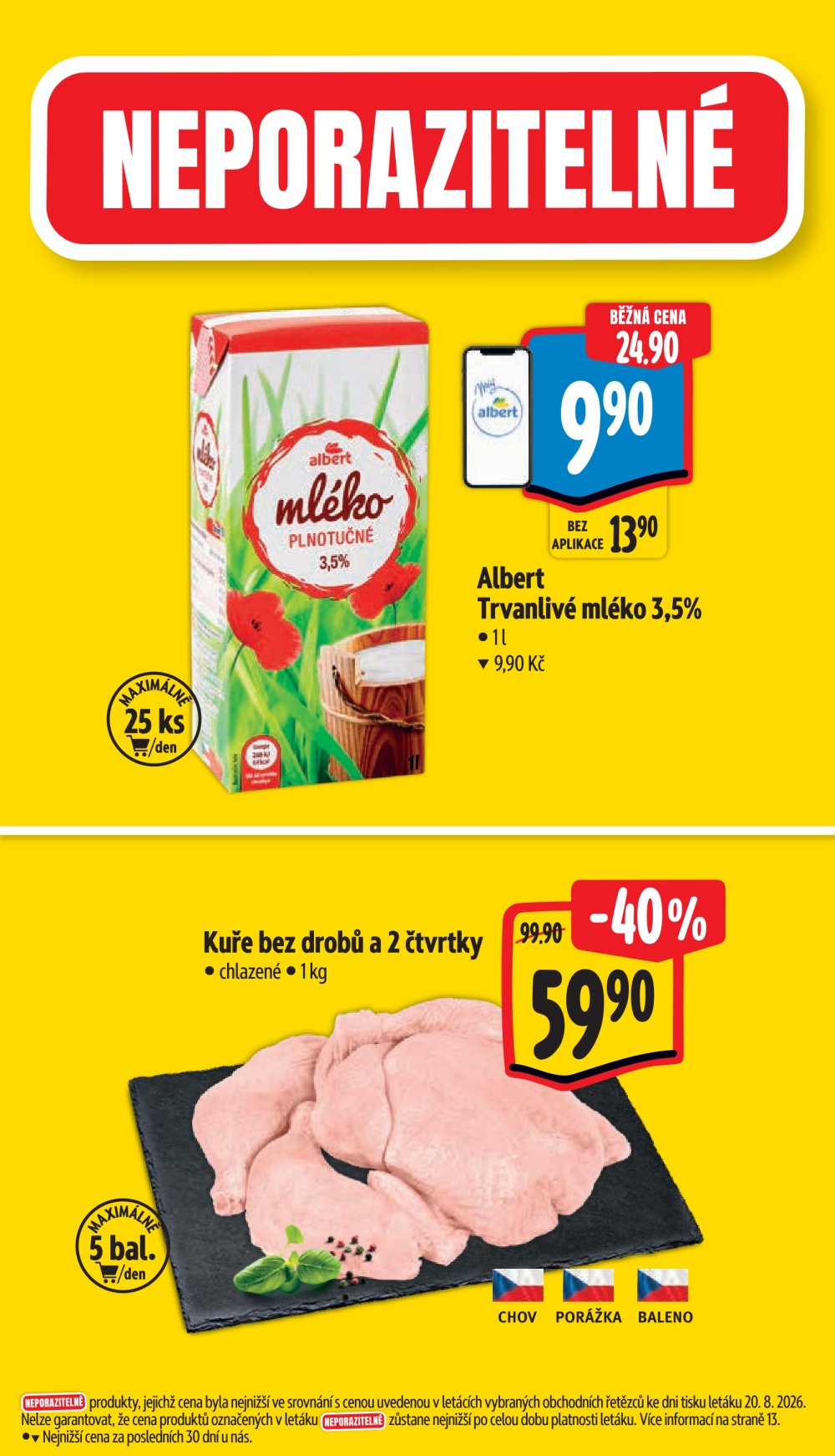 Leták Albert Supermarket leták - Praha 2, Vinohradský pavilon - strana 2