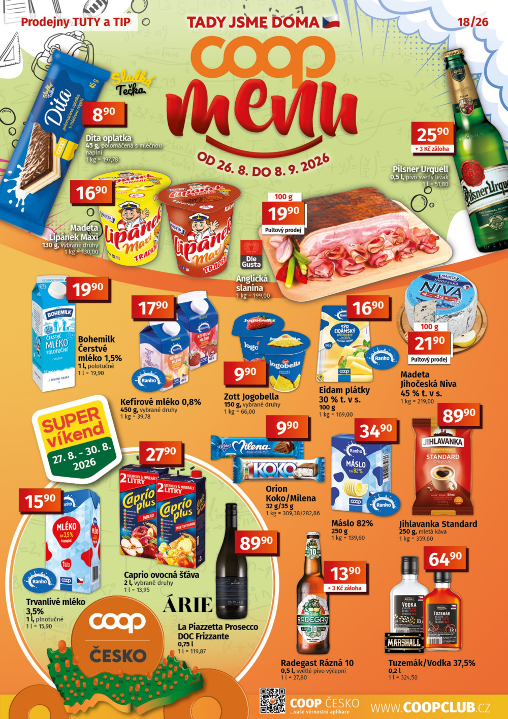 Leták COOP leták - TIP a TUTY Menu - strana 1
