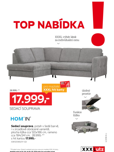 XXXLutz leták - TOP nabídka Sedací souprava