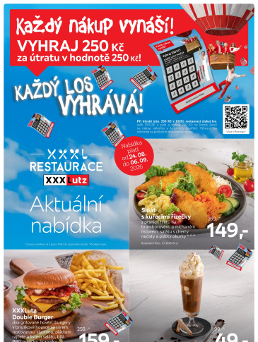 XXXLutz leták - Restaurace