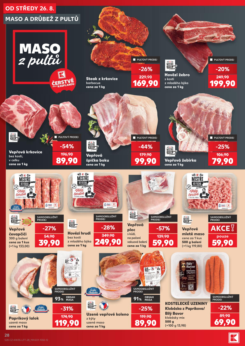 Leták Kaufland leták Praha 6 - Podbaba - strana 28