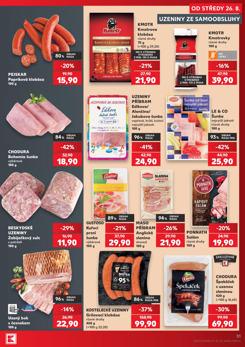 Leták Kaufland leták Praha 6 - Podbaba - strana 31