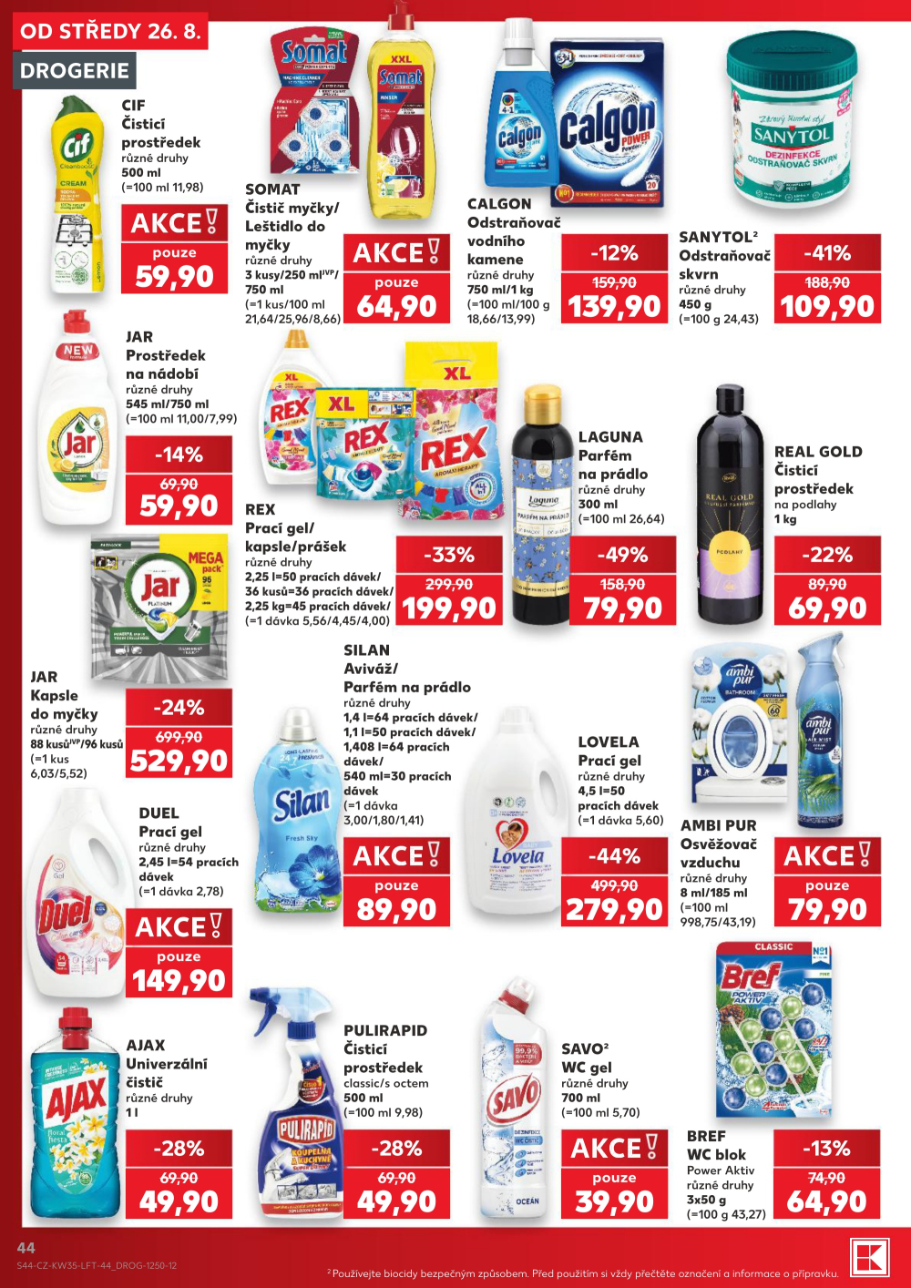 Leták Kaufland leták Praha 6 - Podbaba - strana 44