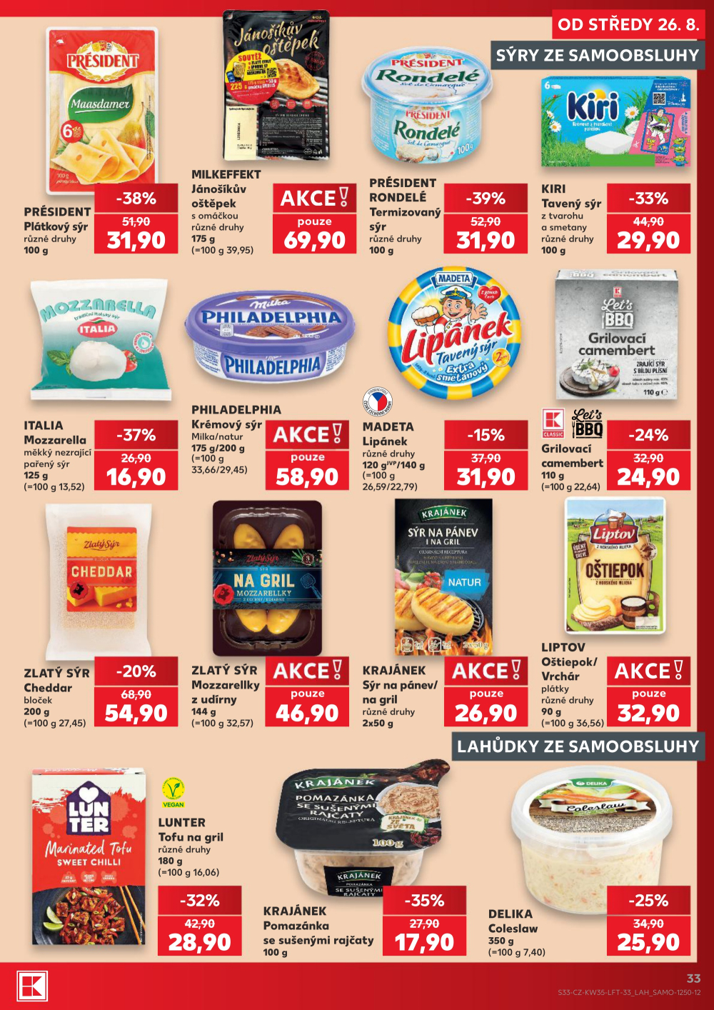 Leták Kaufland leták Praha 8 - Libeň - strana 33