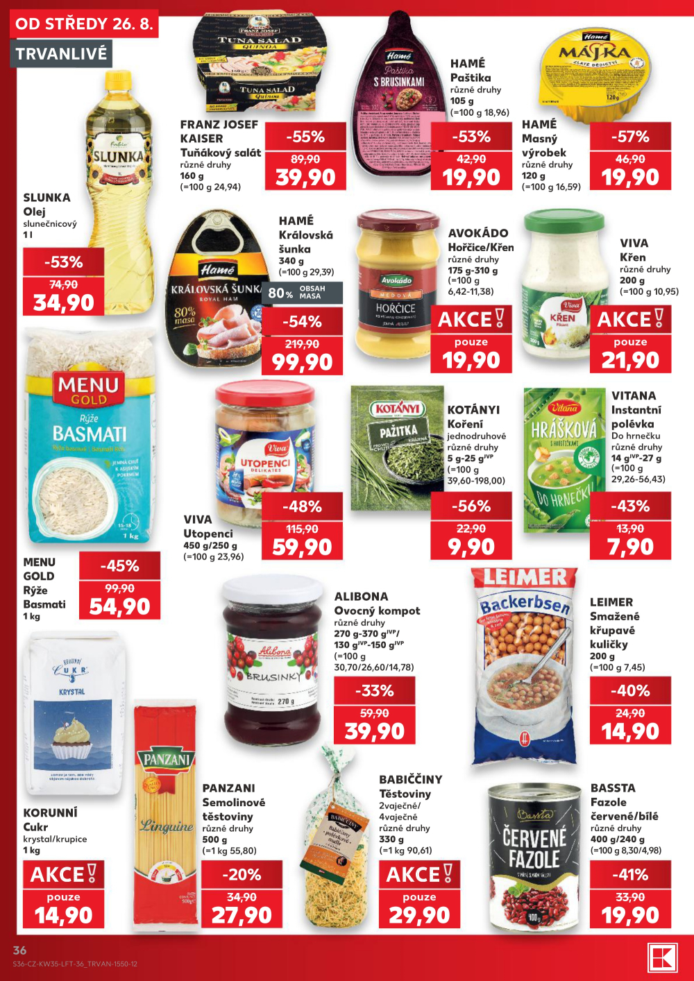 Leták Kaufland leták Praha 8 - Libeň - strana 36