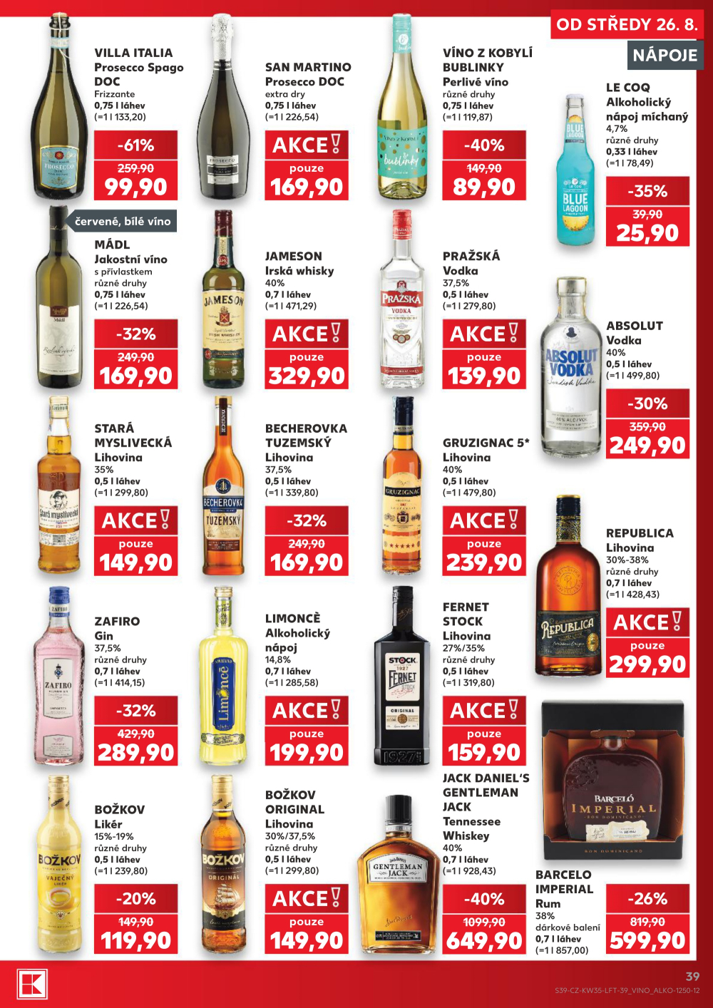 Leták Kaufland leták Praha 8 - Libeň - strana 39